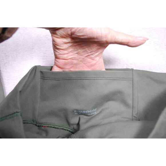 Fabletics Boost PowerHold High-Waisted 7/8 Olive Green/Pink Leggings XL - Picture 7 of 7